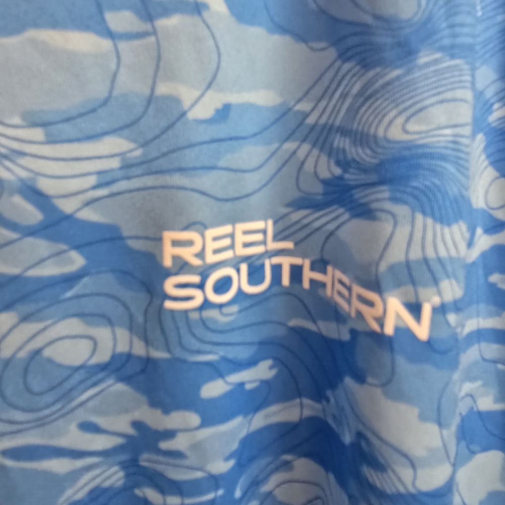 Ocean Blue Long Sleeve Moisture Wick Shirt - Picture 3 of 5